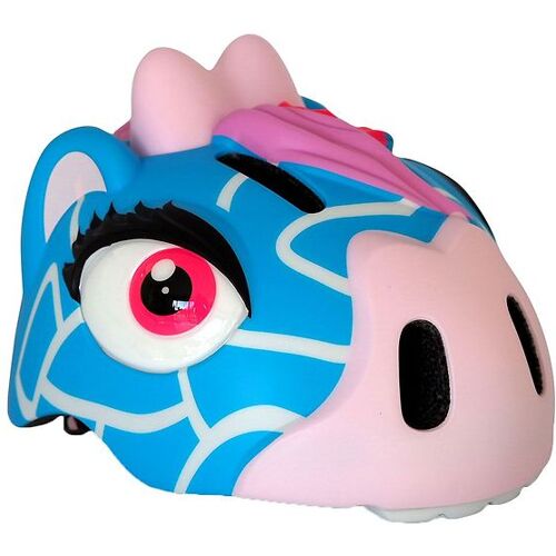 Crazy Safety Fahrradhelm m. Leicht – Giraffe – Blau – 49-55 cm – Crazy Safety Fahrradhelm