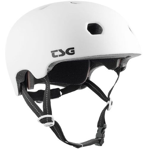 TSG Fahrradhelm – Meta Solid Farbe – Satin White – 61-63 cm – TSG Fahrradhelm