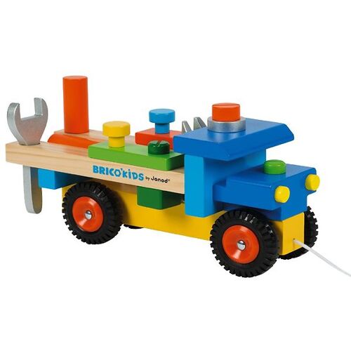 Janod Zieh - 30 cm - Werkzeug-Lastwagen - Janod - One Size - Steckspiele