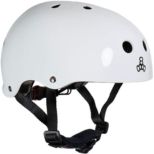 Triple Eight Fahrradhelm – Lil 8 – White glänzend – 46-52 cm – Triple Eight Fahrradhelm