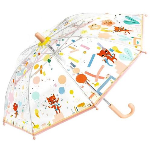 Djeco Regenschirm für Kinder - Rosa - One Size - Djeco Regenschirme