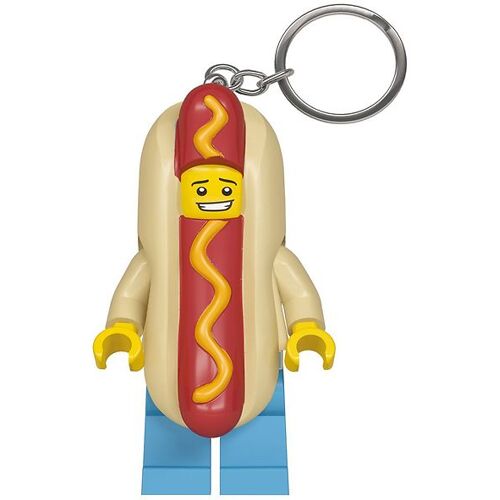 Schlüsselanhänger m. Taschenlampe - LEGO® Hot Dog Mann - LEGO® - One Size - Schlüsselanhänger