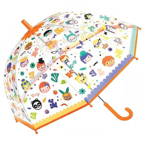 Djeco Regenschirm für Kinder - Gesichter - Djeco - One Size - Regenschirme
