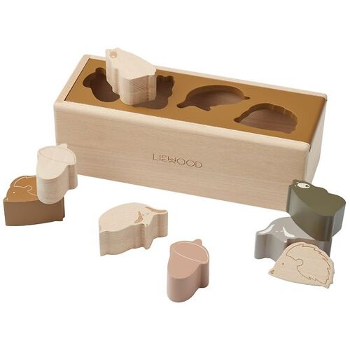 Liewood Lernspielkiste - Midas - Golden Caramel Multi Mix - One Size - Liewood Steckspiele