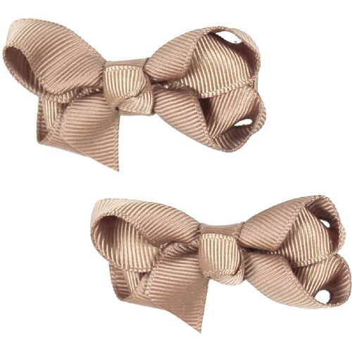 Bows By Stær Haarschleife – 2er-Pack – 6 cm – Beige – One Size – Bows By Stær Haarschmuck