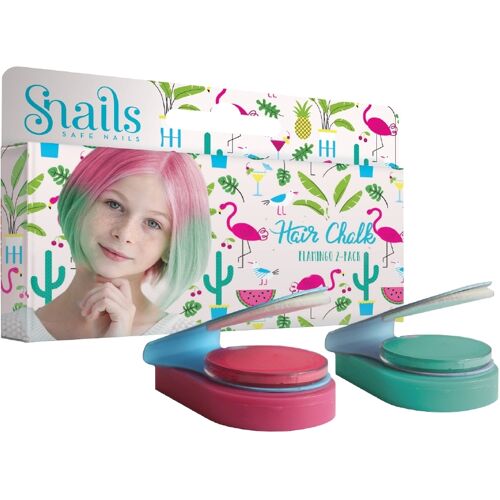 Snails Haarkreide – 2er-Pack – Flamingo – One Size – Snails Haarschmuck