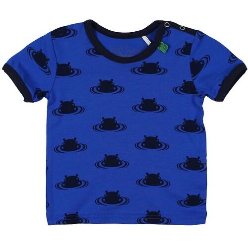 Freds World T-Shirt - Blau m. Flusspferde - 56 - Freds World T-Shirts