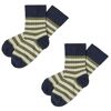 FUB Socken - Rib - 2er-Pack - Dark Navy/Olive - 29/32 - FUB Socken