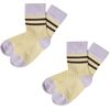 FUB Socken - Rib - 2er-Pack - Mais m. Streifen - 22/24 - FUB Socken