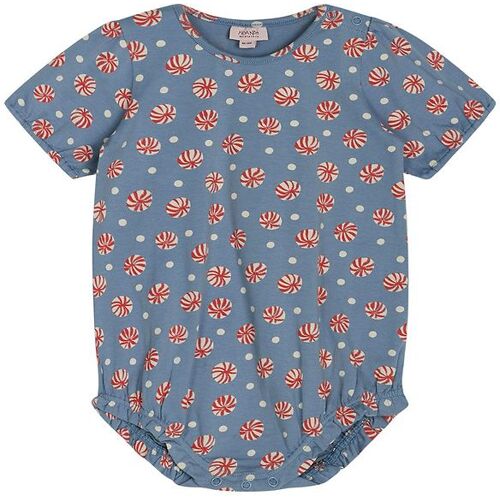 Noa Noa miniature Body k/ä – Baby NealaNNM – Print Blau/Weiß/Rot – 62 – Noa Noa miniature Body K/Ä