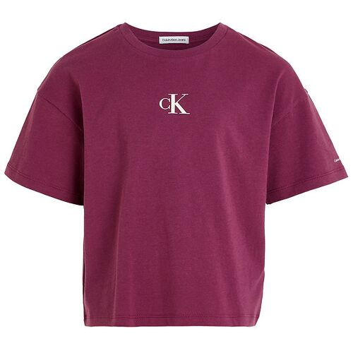 Calvin Klein T-Shirt – Logo Boxy – Amaranth – 10 Jahre (140) – Calvin Klein T-Shirt