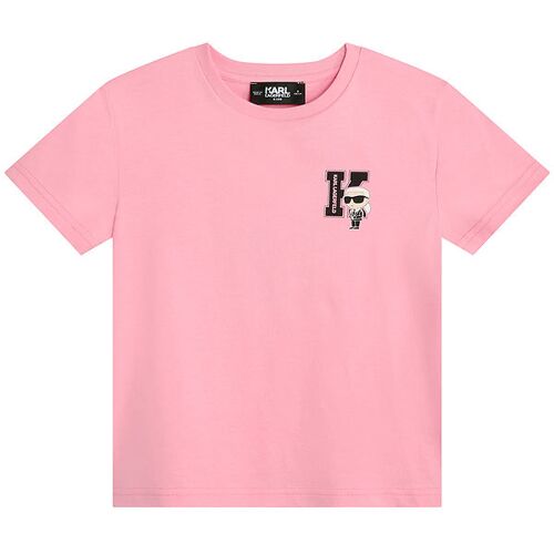 Karl Lagerfeld T-Shirt - Pink m. Print - Karl Lagerfeld - 12 Jahre (152) - T-Shirts