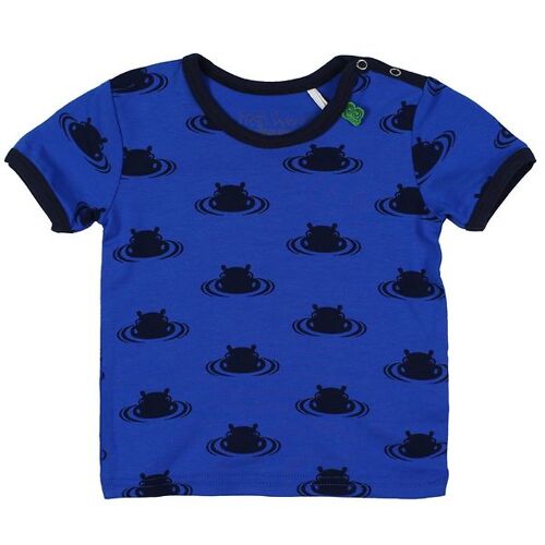 Freds World T-Shirt - Blau m. Flusspferde - Freds World - 74 - T-Shirts