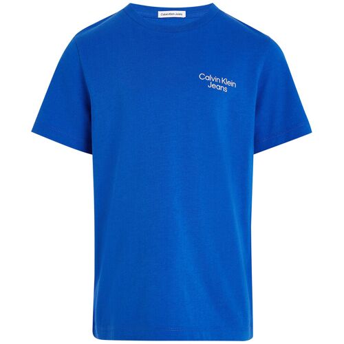 Calvin Klein T-Shirt – Stack-Logo – Wasserkocher Blue – 10 Jahre (140) – Calvin Klein T-Shirt