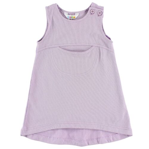 Joha Kleid – Baumwolle – Lavendel m. Tasche – 50 – Joha Kleid