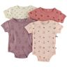 Pippi Body k/ä - 4er-Pack - Dusty Rose - Pippi Baby - 74 - Body K/Ä