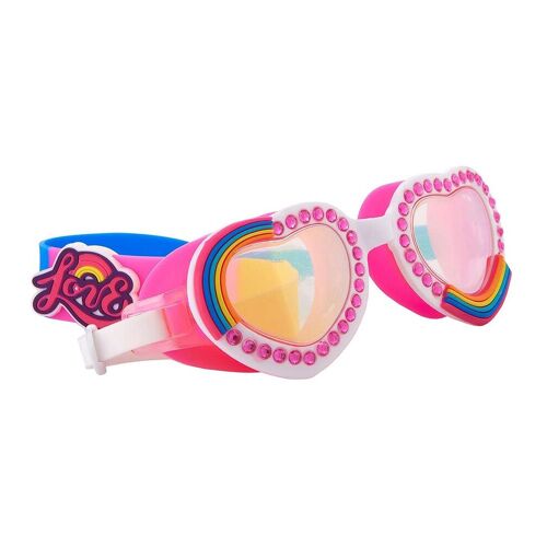 Bling2o Schwimmbrillen – All You Need Is Love – Rainbow Love – One Size – Bling2o Schwimmbrillen