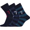 Ronaldo Socken - 3er-Pack - Blau/Grün/Rot - 30/34 - JBS Socken