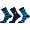 Ronaldo Socken - 3er-Pack - Blau/Grau - 35/39 - JBS Socken