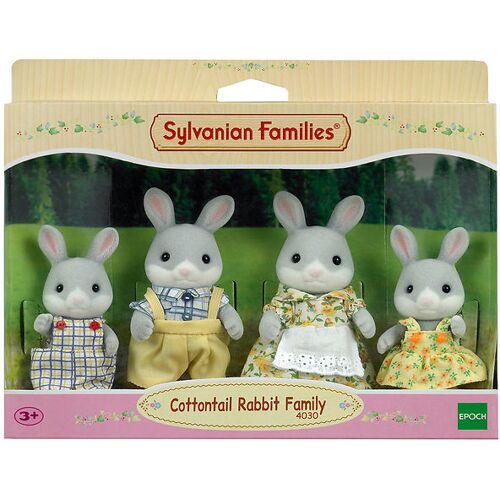 Sylvanian Families - Cotton Tail Rabbit Familie - 4030 - One Size - Sylvanian Families Spielzeugfiguren