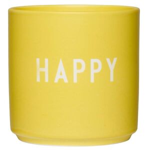 Design Letters Becher - Favorit Cup - Happy - Yellow - Design Letters - One Size - Becher