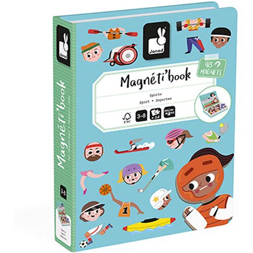 Janod Magnetbuch - Sport - Janod - One Size - Magnetspielzeug