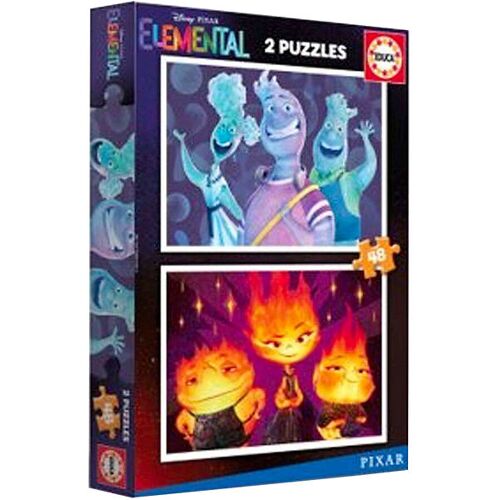 Educa Puzzlepool - 2x48 - Elemental - Educa - One Size - Puzzlespiele