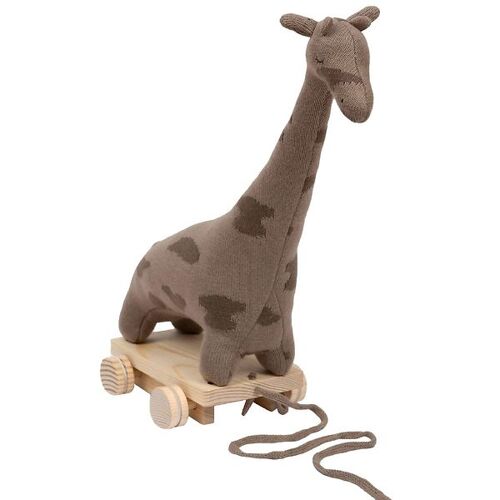 Smallstuff Nachziehspielzeug - Giraffe - Sandy/Maulwurf - Smallstuff - One Size - Nachziehspielzeug