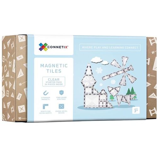 Connetix Magnetset - 34 Teile - Clear - Connetix - One Size - Magnetspielzeug