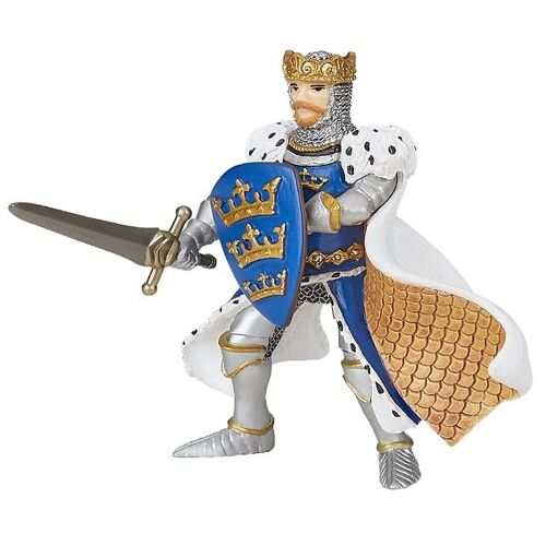 Papo Ritter - König Arthur - Blau - H: 9 cm - Papo - One Size - Spielzeugfiguren