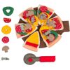 Papoose Spiellebensmittel - 38 Teile - Filz - Pizza m. Pizza-sch - One Size - Papoose Spiellebensmittel