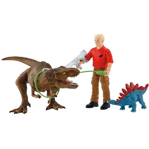 Schleich Dinosaurs - H: 7 cm - T-Rex Angriff 41465 - Schleich - One Size - Spielzeugfiguren