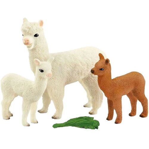 Schleich Wild Life - H: 8 cm - Alpakafamilie 42544 - Schleich - One Size - Spielzeugtiere