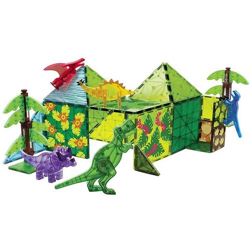 Magna-Tiles Magnetset - 50 Teile - Dino World XL - One Size - Magna-Tiles Magnetspielzeug