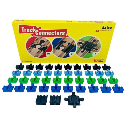 Toy2 Track Anschlüsse - 43 st. - Basic Anschlüsse + Schnittmenge - One Size - Toy2 Track Connectors Spielzeug