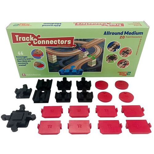 Toy2 Track Anschlüsse - 20 st. - Allround Medium+ - Toy2 Track Connectors - One Size - Spielzeug
