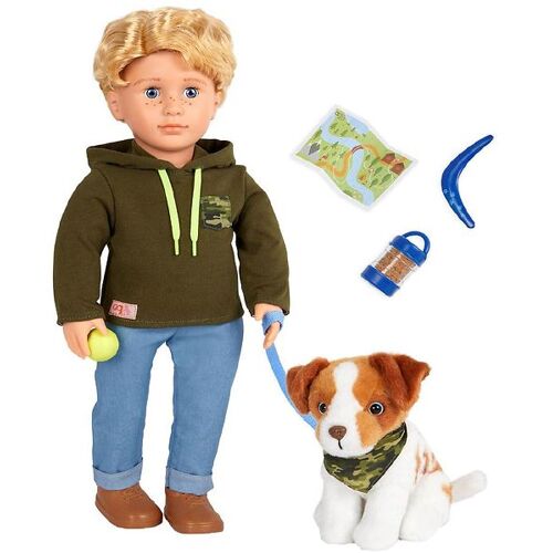 Our Generation Puppe - 46 cm - Elliot m. Hund - Our Generation - One Size - Puppen