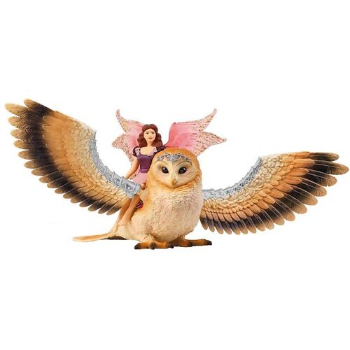 Schleich Bayala - Fairy im Flug auf Glam Owl V2 - Schleich - One Size - Spielzeugtiere