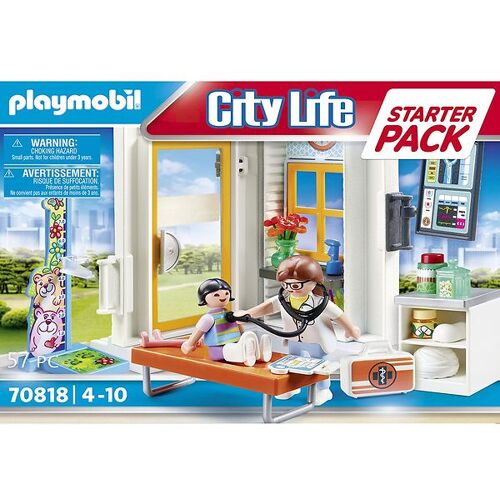 City Life - Starter Packung Kinderarzt - 70818 - 57 Te - Playmobil - One Size - Spielzeug