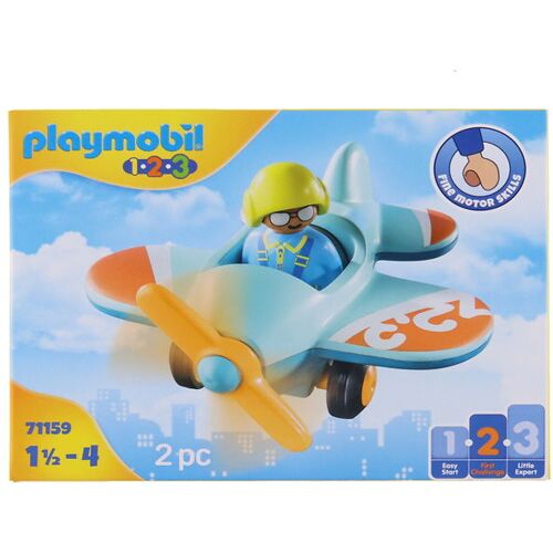 1.2.3 - Flugzeug - 71159 - 2 Teile - Playmobil - One Size - Spielzeug