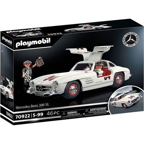 - Mercedes-Benz 300 SL - Weiß - 70922 - 46 Teile - Playmobil - One Size - Spielzeug