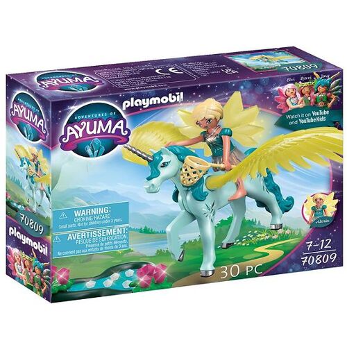 Ayuma - Kristall Fairy Mit Einhorn - 70809 - 30 Teile - One Size - Playmobil Spielzeug