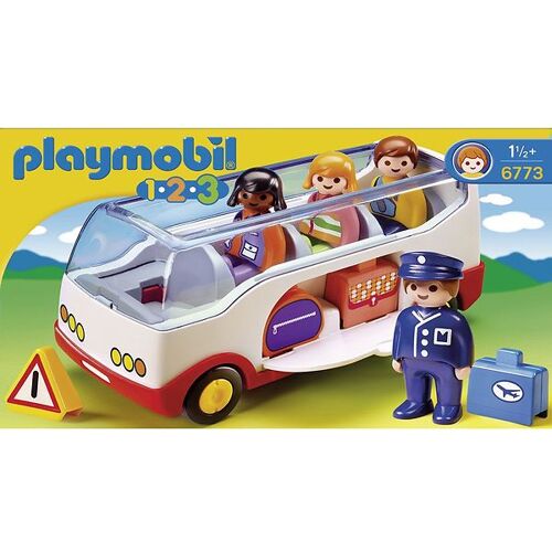 1.2.3 - Bus - 6773 - 9 Teile - Playmobil - One Size - Spielzeug