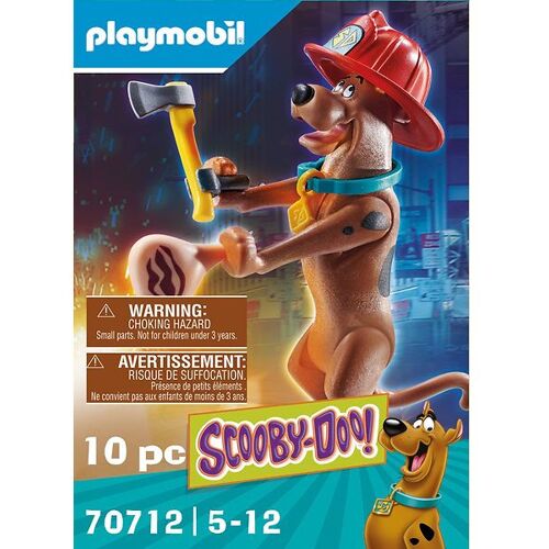 SCOOBY-DOO! - Feuerwehrmann Figur Sammlerstück - 70712 - Playmobil - One Size - Spielzeug