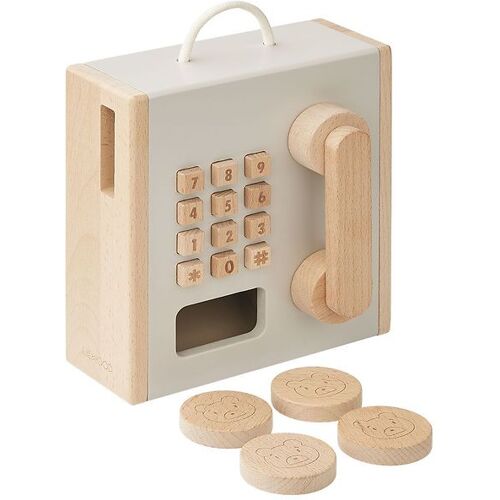 Liewood Holzspielzeug - Telefon - Rufus - Hafer/ Sandy - Mix - Liewood - One Size - Spielzeug