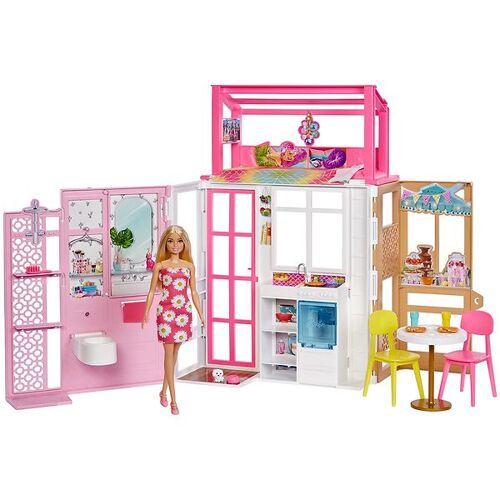 Barbie Puppenhaus - Transportabel - Barbie - One Size - Puppenhauser