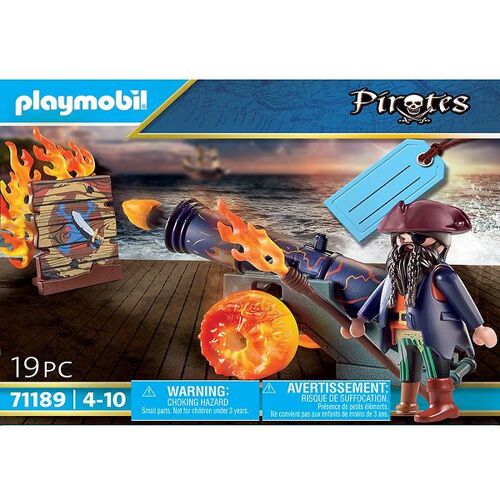 Pirates - Pirat mit Kanone - 71189 - 19 Teile - Playmobil - One Size - Spielzeugfiguren