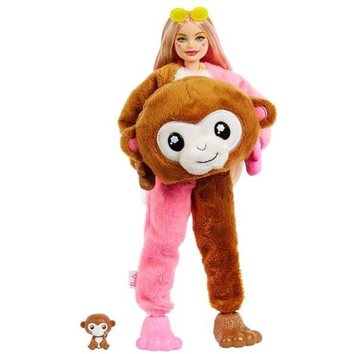 Barbie Puppe - Cutie Enthüllen - Jungle - Affe - One Size - Barbie Puppen