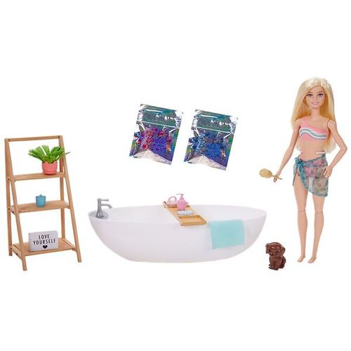 Barbie Puppenset - Confetti Badewannen-Spielset - One Size - Barbie Puppen