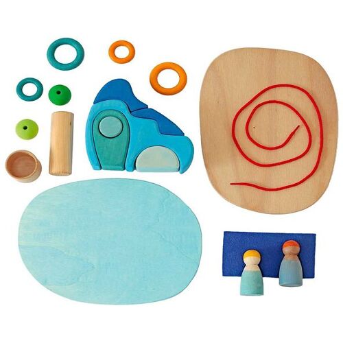 Grimms Holzspielzeug - Small World Play By The Wasser - One Size - Grimms Spielzeug